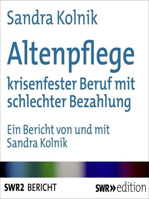 cover image of Altenpflege
